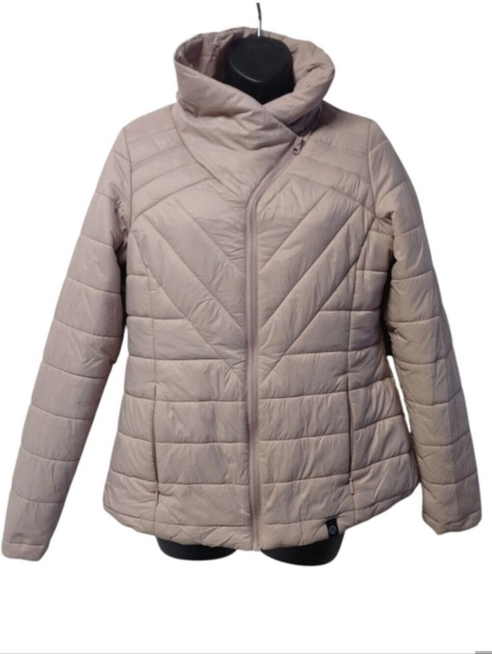 Mondetta Outdoor Project Women's Light Pink Zip Up Puffer Jacket Size Medium